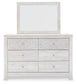 Paxberry Queen Panel Bed with Mirrored Dresser and Chest Signature Design by Ashley®