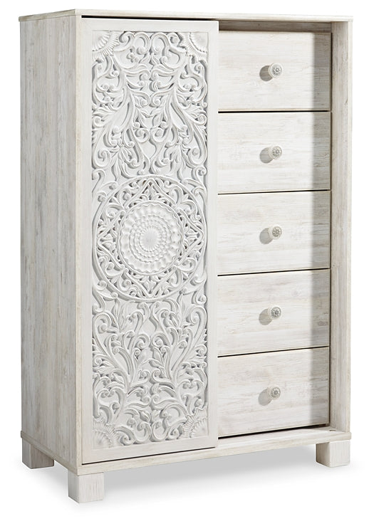 Paxberry Queen Panel Bed with Mirrored Dresser and Chest Signature Design by Ashley®