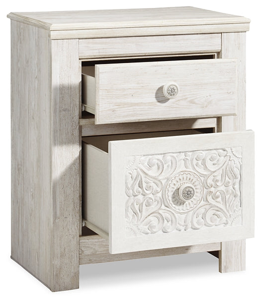 Paxberry King Panel Bed with Mirrored Dresser and 2 Nightstands Signature Design by Ashley®