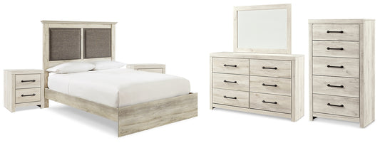 Cambeck King Upholstered Panel Bed with Mirrored Dresser, Chest and 2 Nightstands Signature Design by Ashley®