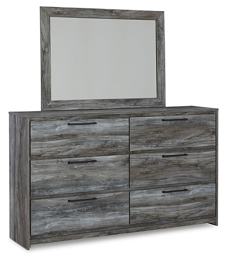 Baystorm King Panel Headboard with Mirrored Dresser, Chest and 2 Nightstands Signature Design by Ashley®