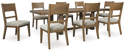 Cabalynn Dining Table and 8 Chairs Signature Design by Ashley®