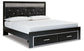 Kaydell King Upholstered Panel Storage Platform Bed with Mirrored Dresser and 2 Nightstands Signature Design by Ashley®