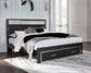 Kaydell King Upholstered Panel Storage Platform Bed with Mirrored Dresser and 2 Nightstands Signature Design by Ashley®