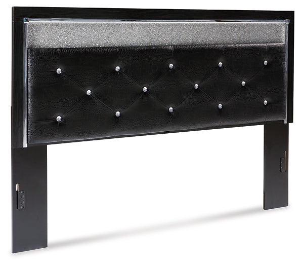 Kaydell King Upholstered Panel Headboard with Mirrored Dresser and 2 Nightstands Signature Design by Ashley®