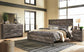 Wynnlow King Panel Bed with Mirrored Dresser and 2 Nightstands Signature Design by Ashley®