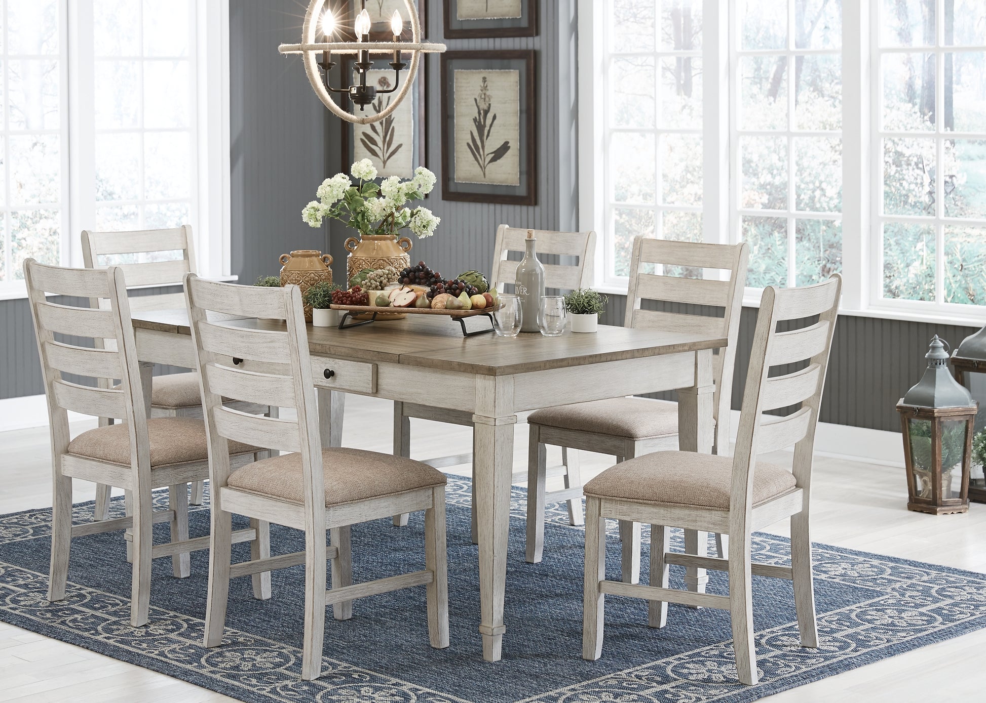 Skempton Dining Table and 6 Chairs Signature Design by Ashley®