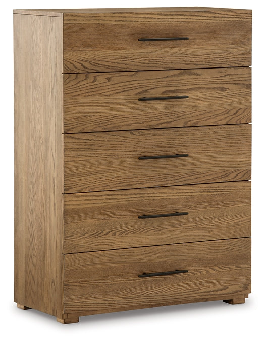 Dakmore King Upholstered Bed with Mirrored Dresser, Chest and 2 Nightstands Signature Design by Ashley®