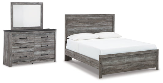 Bronyan Queen Panel Bed with Mirrored Dresser Signature Design by Ashley®