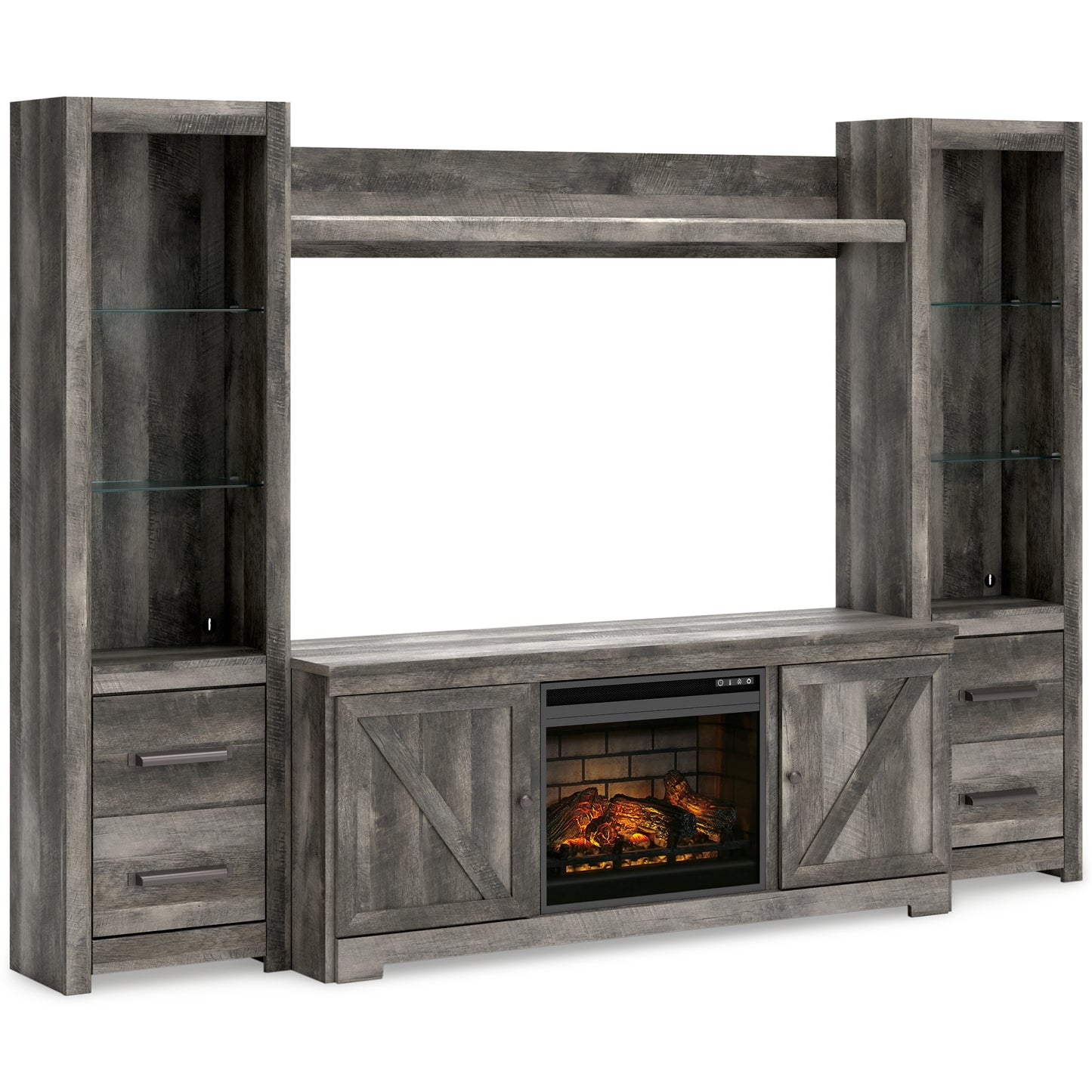 Wynnlow 4-Piece Entertainment Center with Electric Fireplace Signature Design by Ashley®