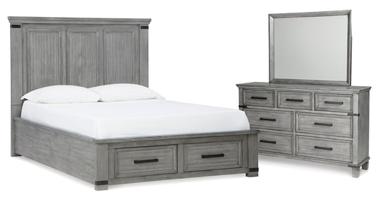 Russelyn Queen Storage Bed with Mirrored Dresser Signature Design by Ashley®