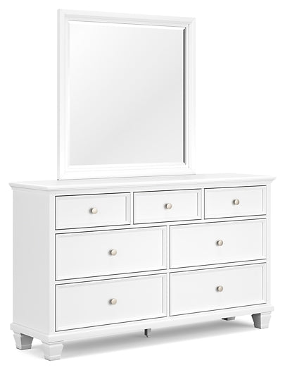 Fortman Queen Panel Bed with Mirrored Dresser Signature Design by Ashley®