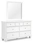 Fortman Queen Panel Bed with Mirrored Dresser Signature Design by Ashley®