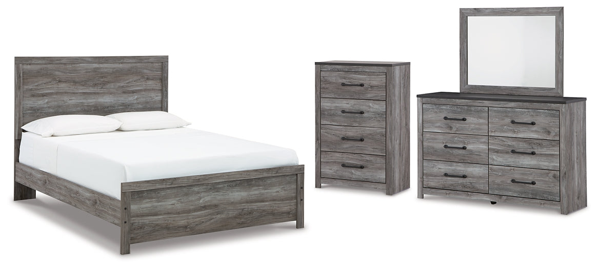 Bronyan Queen Panel Bed with Mirrored Dresser and Chest Signature Design by Ashley®