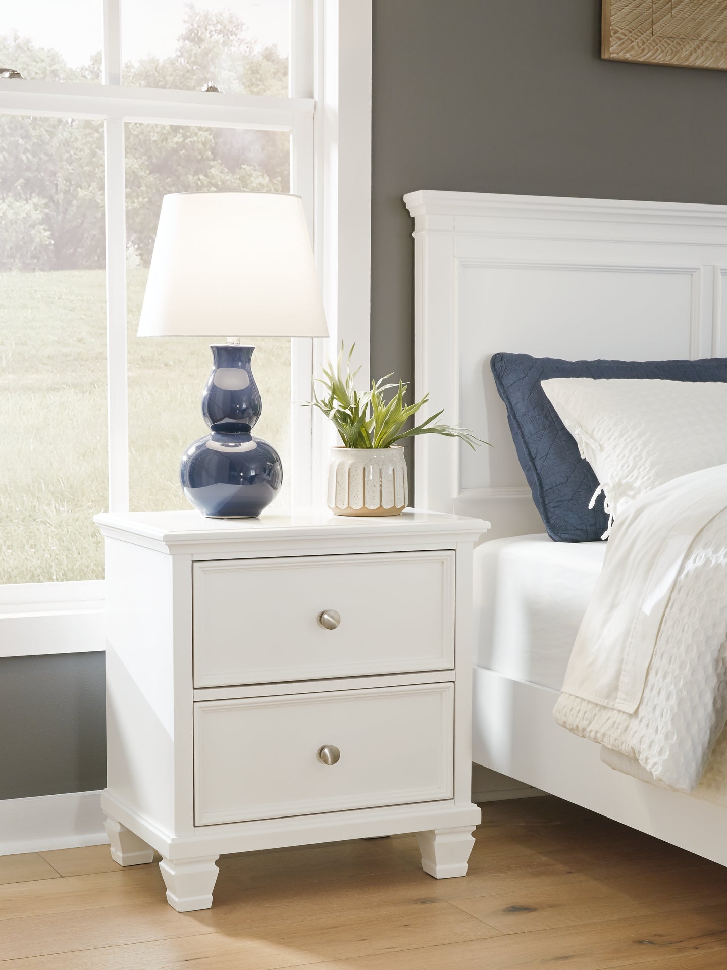 Fortman Two Drawer Night Stand Signature Design by Ashley®