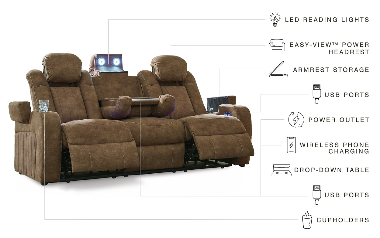 Wolfridge PWR REC Sofa with ADJ Headrest Signature Design by Ashley®