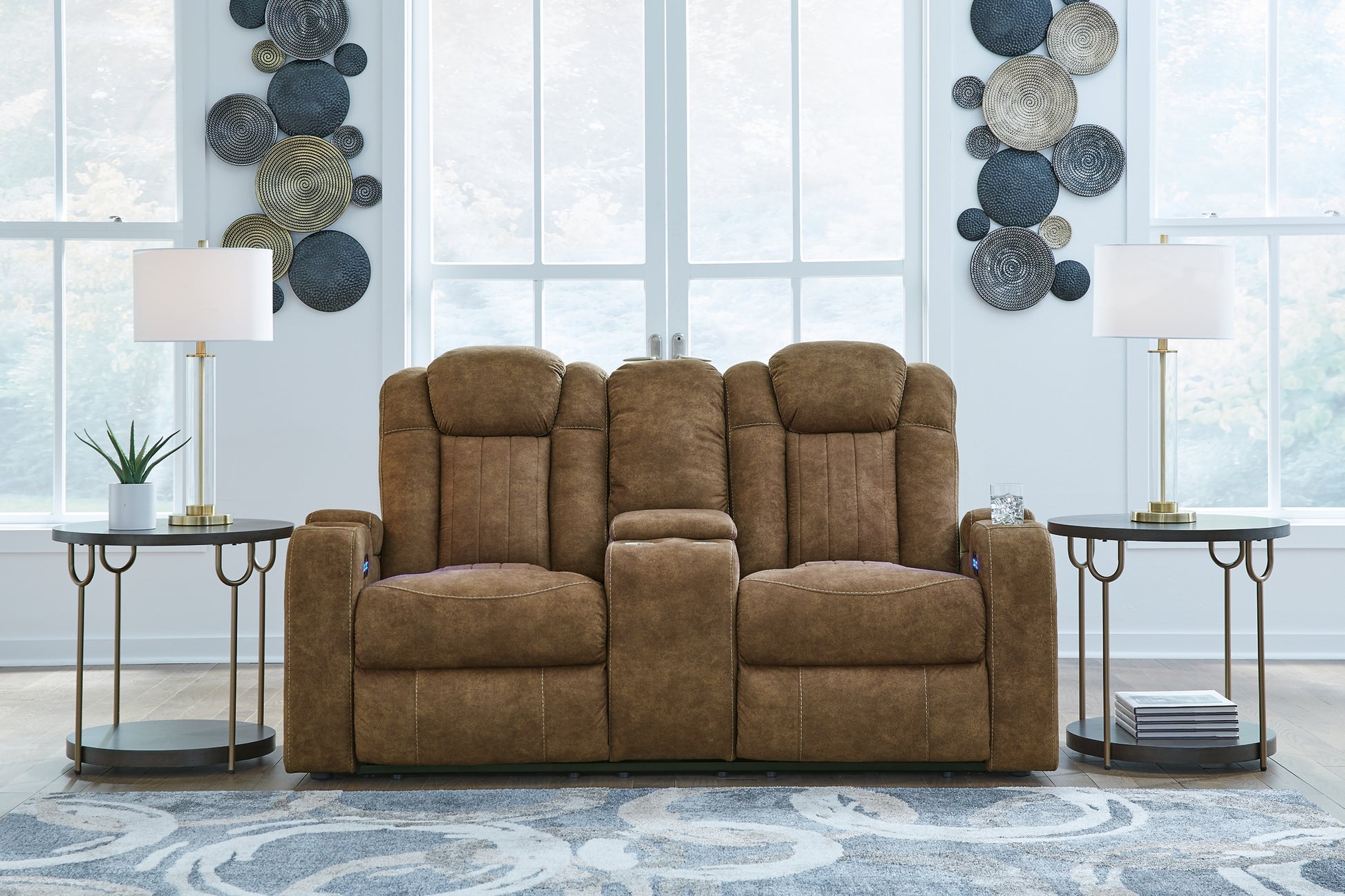 Wolfridge PWR REC Loveseat/CON/ADJ HDRST Signature Design by Ashley®