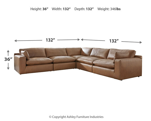 Emilia 5-Piece Sectional Signature Design by Ashley®