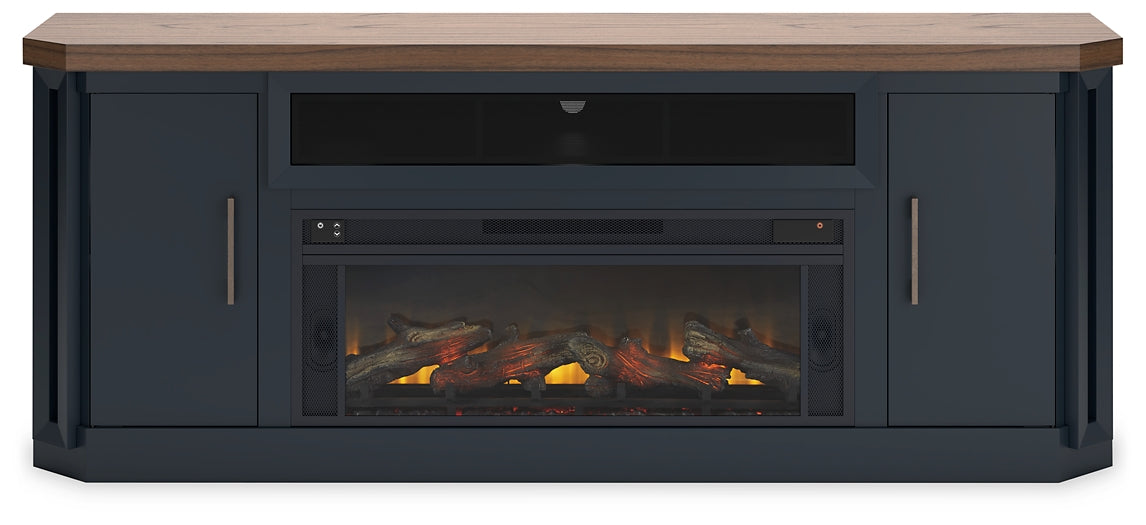 Landocken 83" TV Stand with Electric Fireplace Signature Design by Ashley®