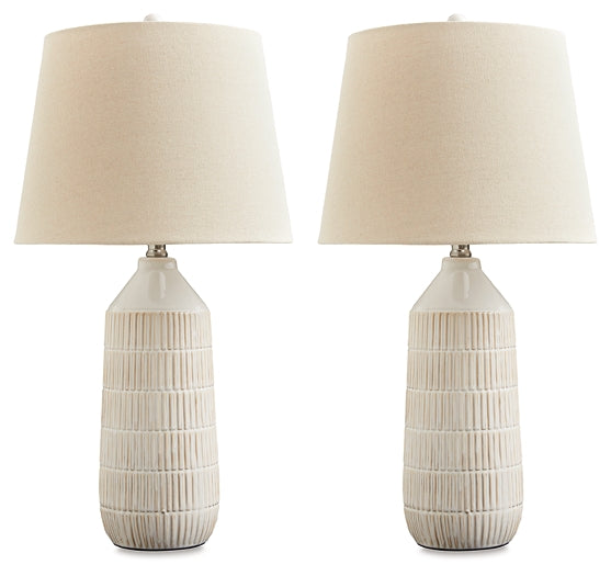 Willport Ceramic Table Lamp (2/CN) Signature Design by Ashley®