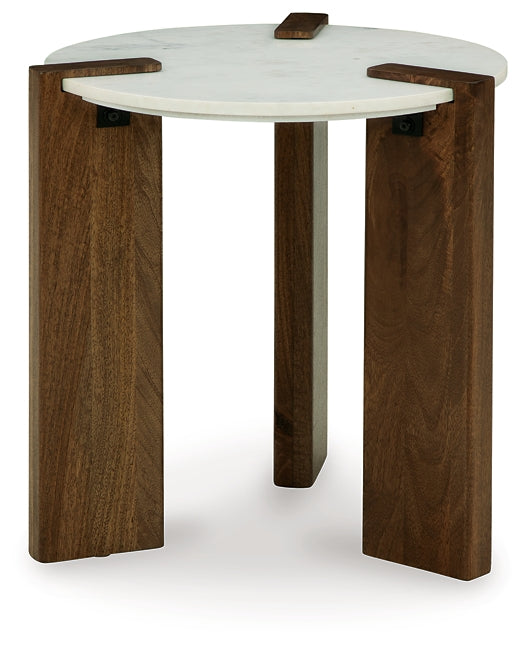 Isanti Round End Table Signature Design by Ashley®