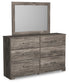 Ralinksi King Panel Bed with Mirrored Dresser Signature Design by Ashley®