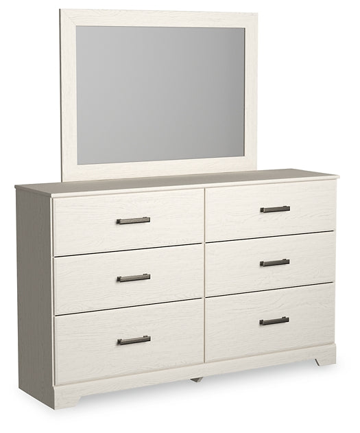 Stelsie King Panel Bed with Mirrored Dresser and Nightstand Signature Design by Ashley®