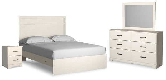 Stelsie Queen Panel Bed with Mirrored Dresser and Nightstand Signature Design by Ashley®