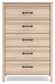 Battelle Five Drawer Chest Signature Design by Ashley®