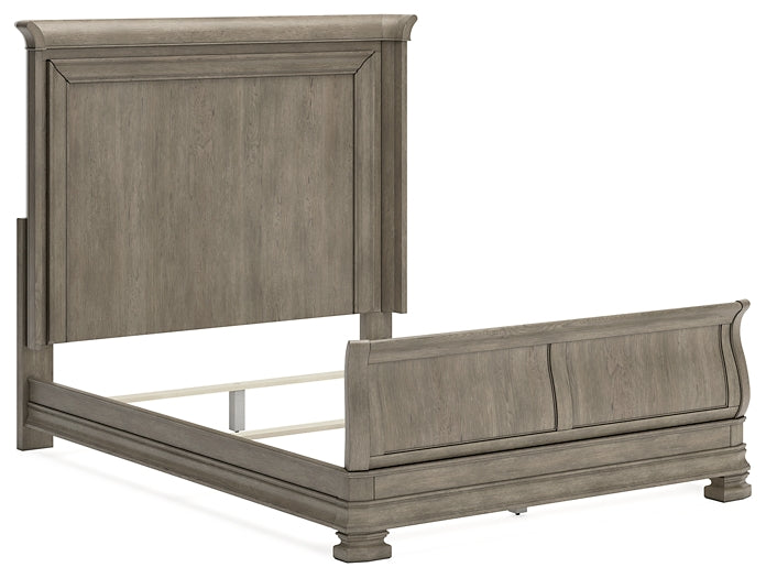 Lexorne Queen Sleigh Bed with Mirrored Dresser, Chest and 2 Nightstands Signature Design by Ashley®