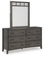 Montillan Queen Panel Bed with Mirrored Dresser Signature Design by Ashley®