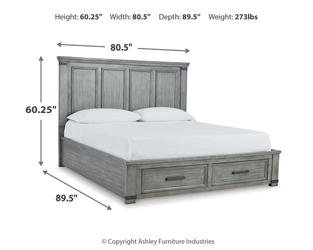 Russelyn California King Storage Bed with Mirrored Dresser Signature Design by Ashley®