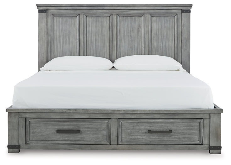 Russelyn California King Storage Bed with Mirrored Dresser Signature Design by Ashley®