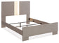 Surancha Queen Panel Bed with Mirrored Dresser Signature Design by Ashley®