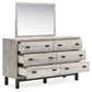 Vessalli King Panel Bed with Mirrored Dresser Signature Design by Ashley®