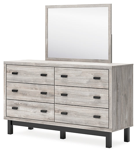 Vessalli King Panel Bed with Mirrored Dresser Signature Design by Ashley®