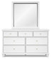 Fortman Full Panel Bed with Mirrored Dresser, Chest and 2 Nightstands Signature Design by Ashley®