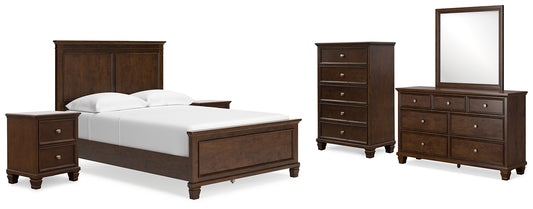 Danabrin Full Panel Bed with Mirrored Dresser, Chest and 2 Nightstands Signature Design by Ashley®