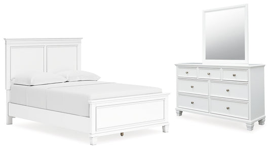 Fortman Full Panel Bed with Mirrored Dresser Signature Design by Ashley®