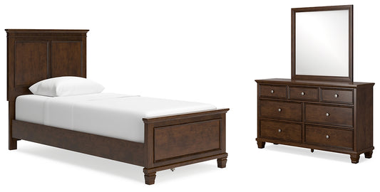 Danabrin Twin Panel Bed with Mirrored Dresser Signature Design by Ashley®