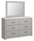 Cottonburg King Panel Bed with Mirrored Dresser Signature Design by Ashley®