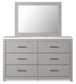 Cottonburg King Panel Bed with Mirrored Dresser Signature Design by Ashley®