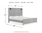 Cottonburg King Panel Bed with Mirrored Dresser Signature Design by Ashley®