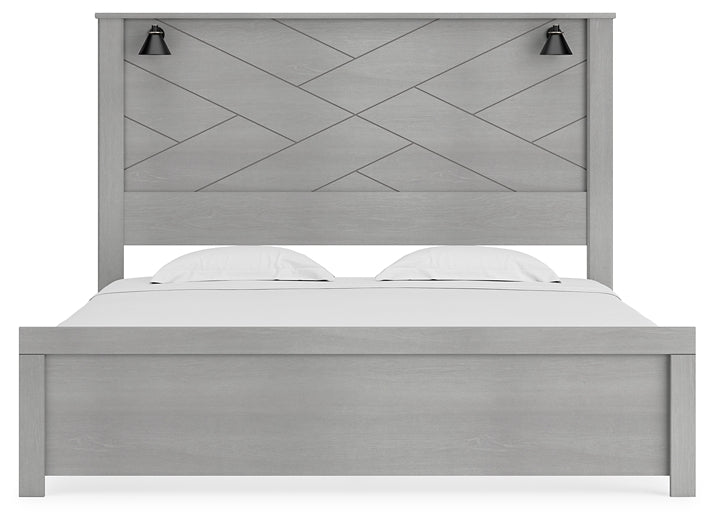 Cottonburg King Panel Bed with Mirrored Dresser Signature Design by Ashley®