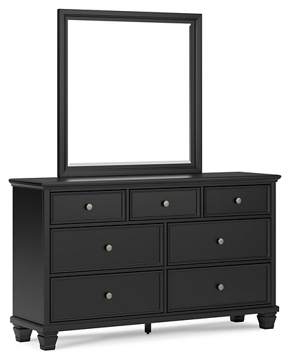 Lanolee Queen Panel Bed with Mirrored Dresser, Chest and Nightstand Signature Design by Ashley®
