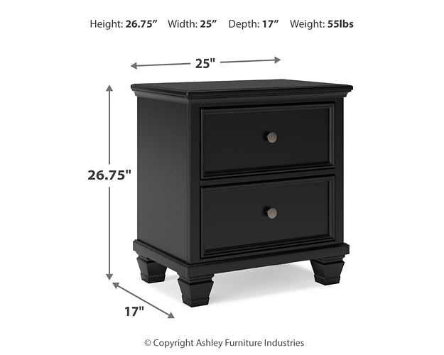 Lanolee Twin Panel Bed with Mirrored Dresser and 2 Nightstands Signature Design by Ashley®