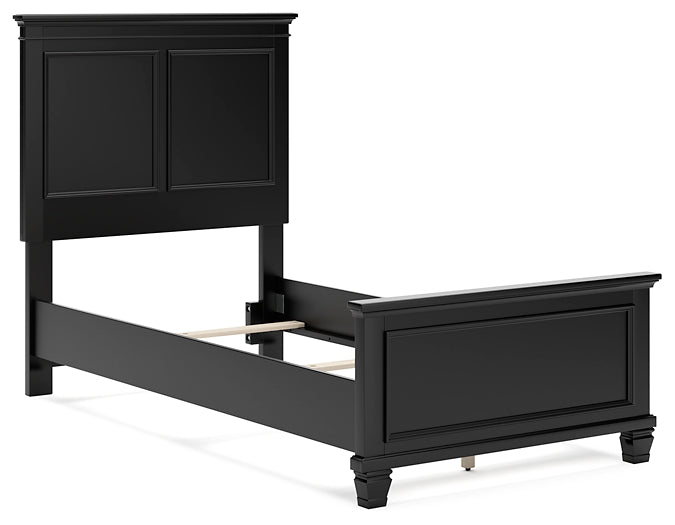 Lanolee Twin Panel Bed with Mirrored Dresser and Chest Signature Design by Ashley®