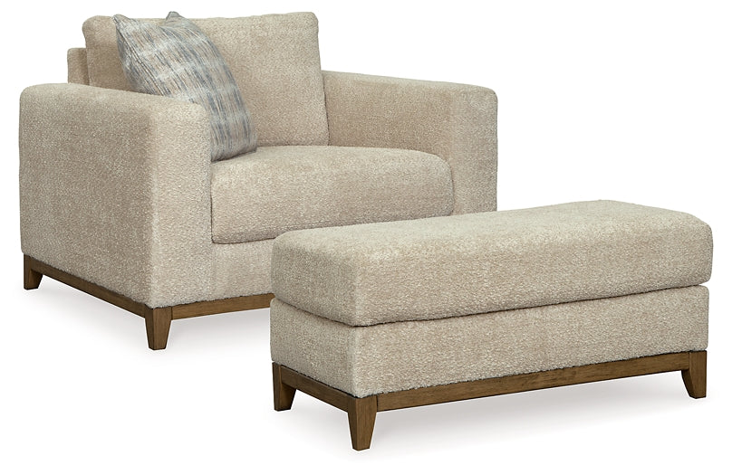 Parklynn Chair and Ottoman Signature Design by Ashley®