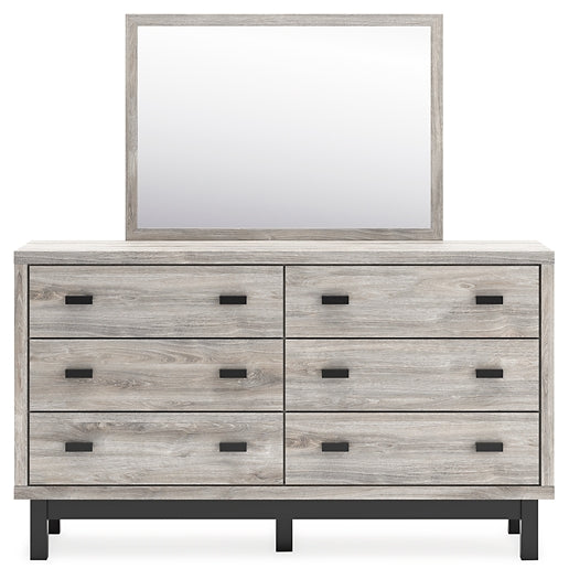 Vessalli King Panel Headboard with Mirrored Dresser and Chest Signature Design by Ashley®