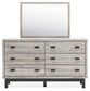 Vessalli King Panel Headboard with Mirrored Dresser and Chest Signature Design by Ashley®